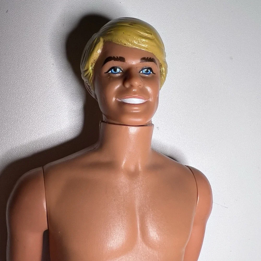 Vintage Malibu Sun Loving‎ Ken Doll 1968 Molded Blonde Blue Eyes Swivel Waist